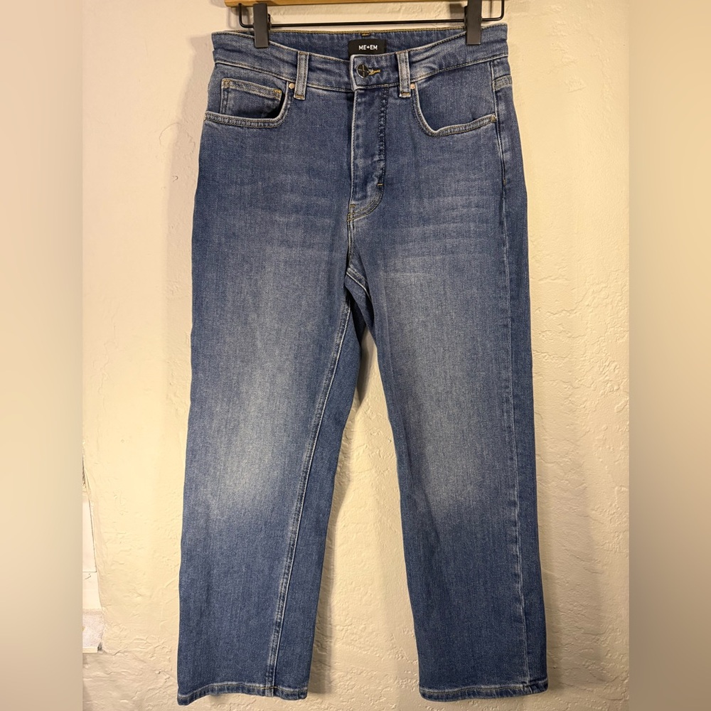 ME+EM Dark Blue Straight Leg Jeans - Picture 4 of 8